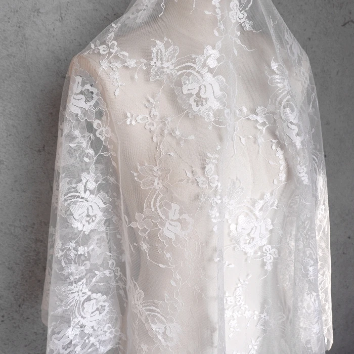 1 метр цена твердая на ощупь белая сетка кружевная ткань Сделай Сам свадебное