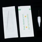 Иглы 1RL для тату-машинки, 100 шт., иглы для традиционного перманентного макияжа, иглы для микроблейдинга, бровей, губ, подводки для глаз, тату,иглы для тату,иголки для тату 1rl,иглы для татуажа