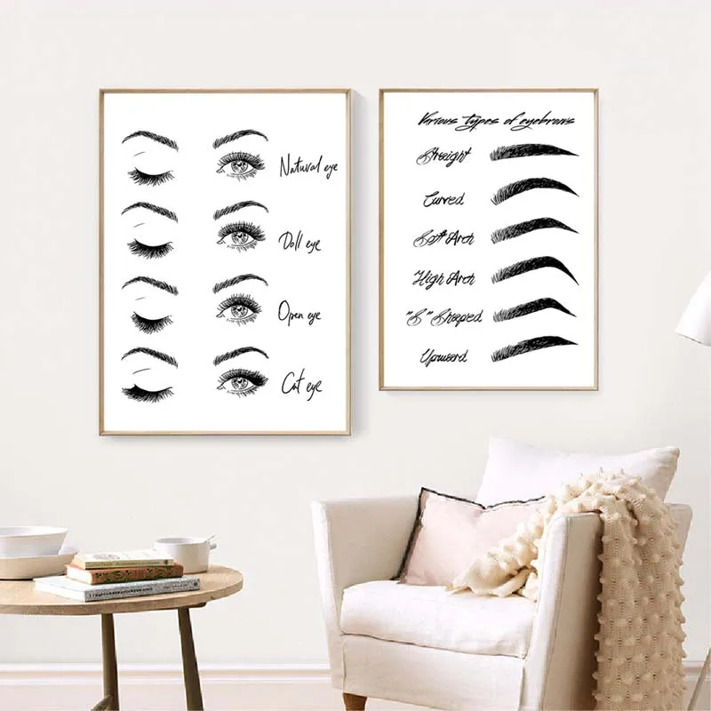 Современная мода макияж холст живопись наращивание ресниц техник руководство