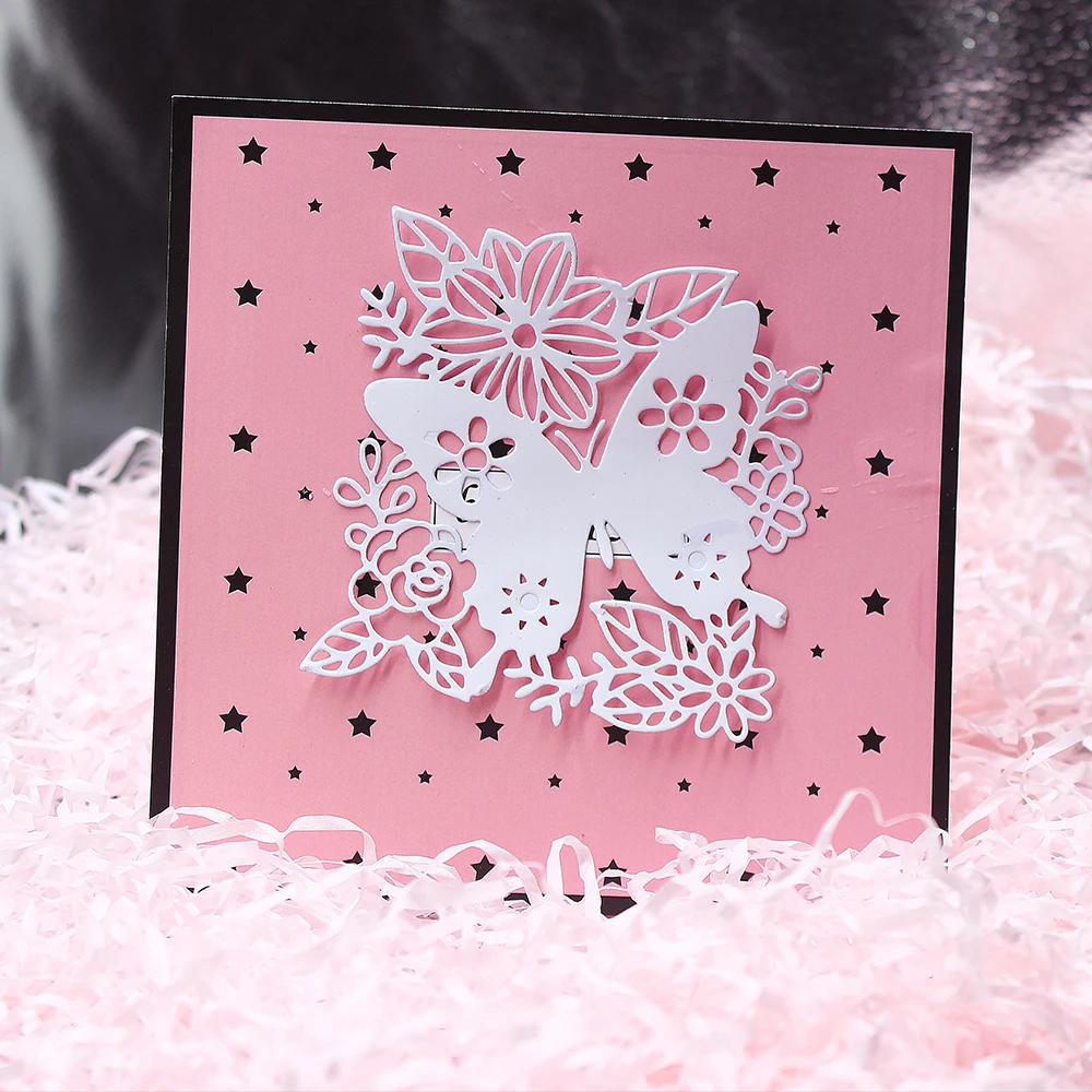 Новинка 2019 потрясающие металлические Вырубные штампы в виде бабочки для