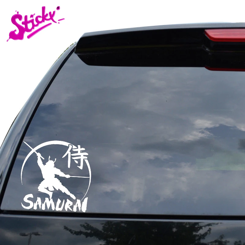 

STICKY Japanese Samurai Warrior Car Sticker Decal Decor Motorcycle Off-road Laptop Trunk Guitar Vinyl Sticker