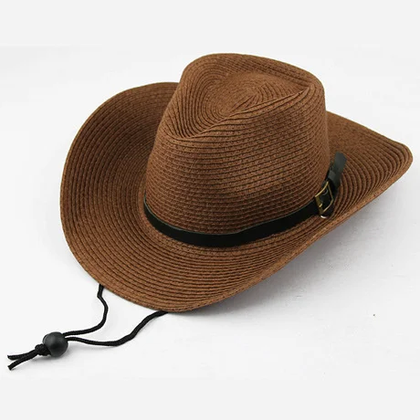 Yaz plaj meksika kovboy şapkası 2019 yeni Panama hasır şapkalar batı Cowgirl şapka güneş koruma plaj şapkası