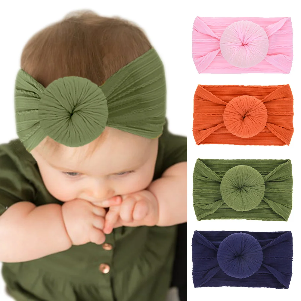 2021 модная круглая головная повязка с шариками мягкие эластичные Широкие