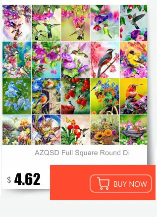 AZQSD 5D алмазная вышивка Лиса животные наборы для вышивки крестиком полная дрель квадратная Алмазная мозаика рукоделие ручной работы украшение дома