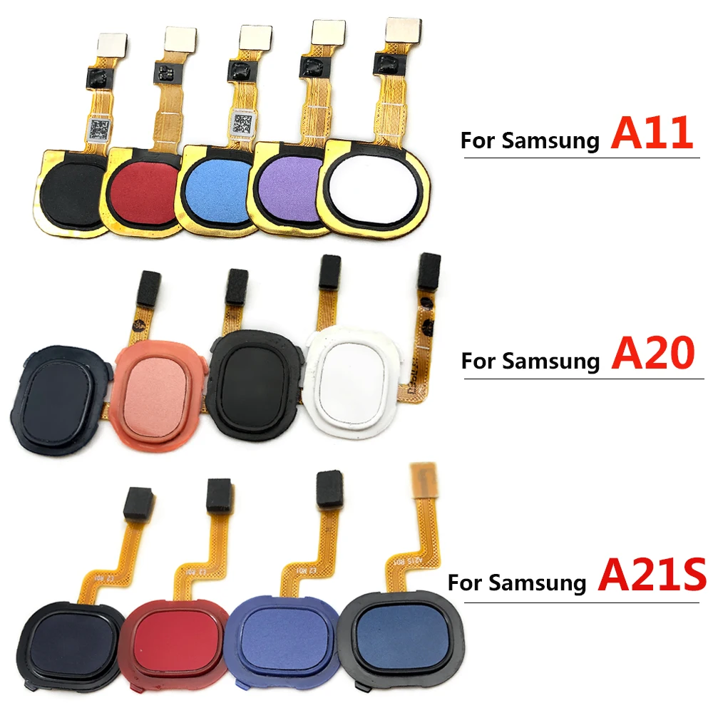 

For Samsung A11 A20 A21S Fingerprint Sensor Home Return Key Menu Button Flex Ribbon Cable Fingerprint Sensor Touch ID