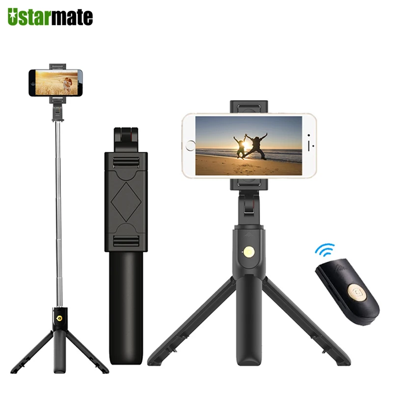 Беспроводная селфи-палка 3 в 1 с Bluetooth для смартфонов iPhone Samsung Huawei - Цена: 346.76