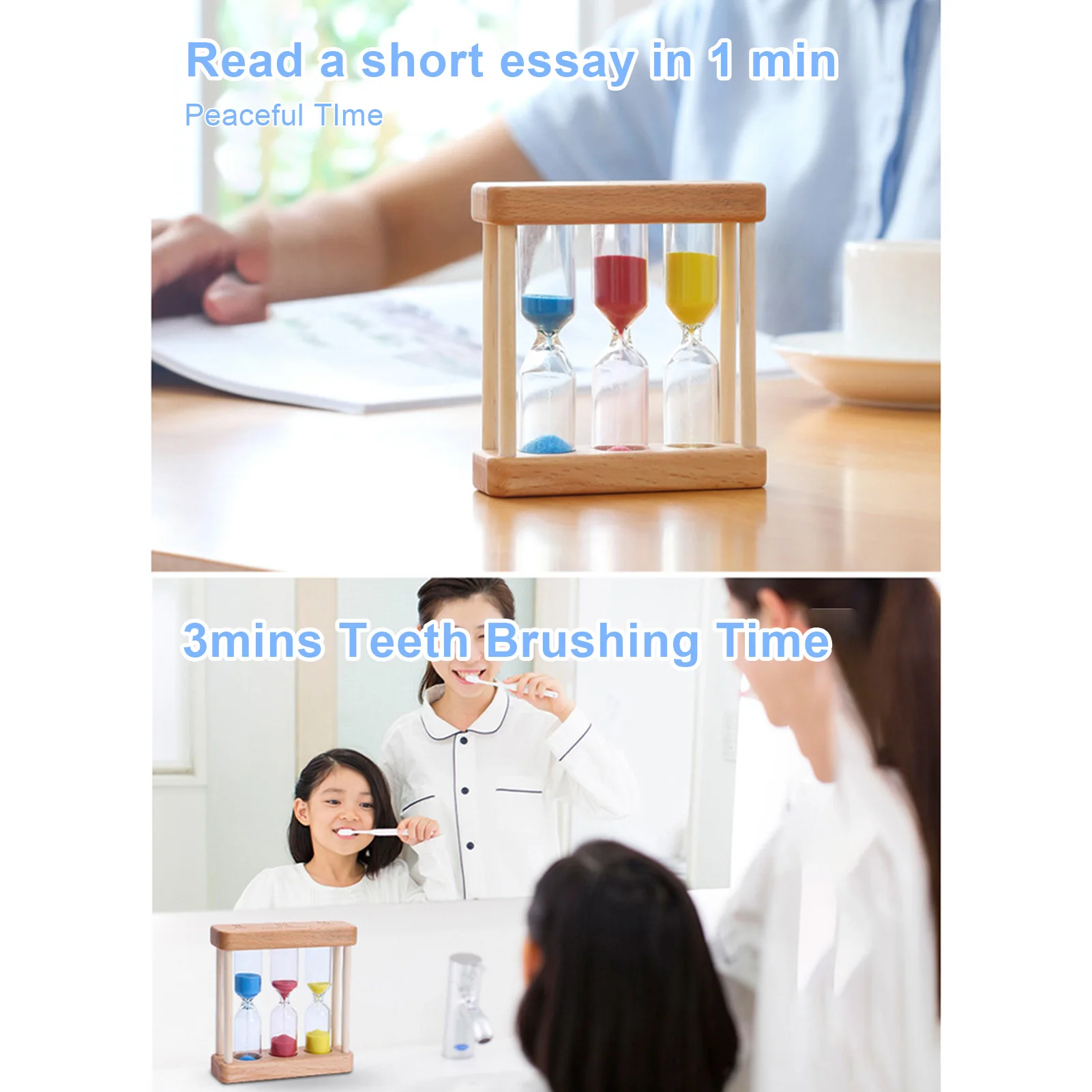 Креативные деревянные песочные часы 1/3/5 минут таймер подарок декор душ Свадебные