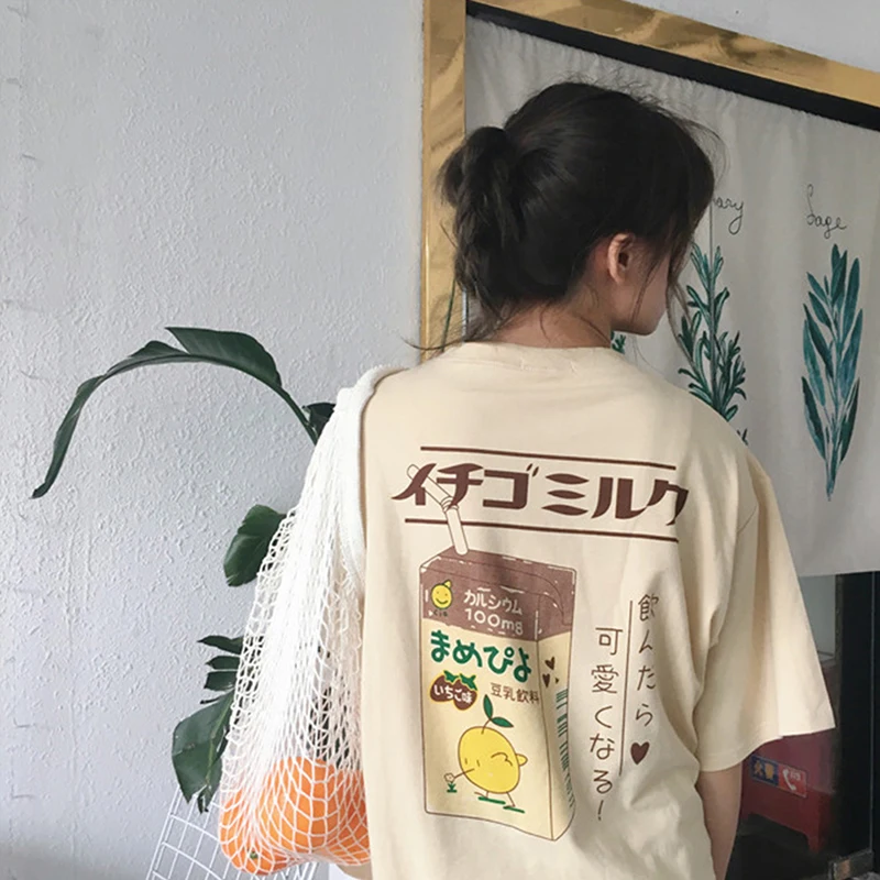 Женские летние универсальные футболки с надписями и героями мультфильмов