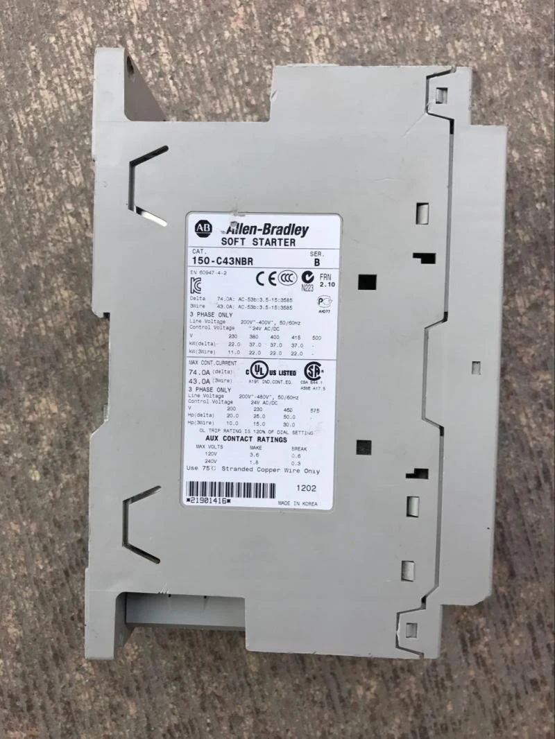 

Allen-Bradley Soft Starter 150-C43NBR Used In Good Condition