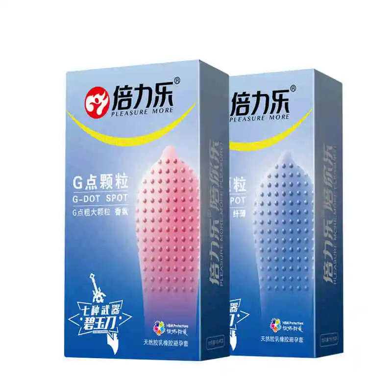 50 шт. Новый 520 большие частицы Спайк ребристый точечный g точка презервативы из
