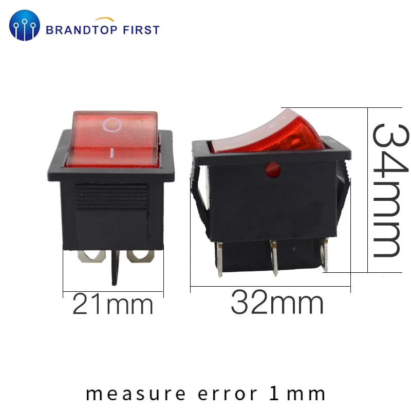 KCD4 кулисный переключатель Мощность переключатель 4 Пина 6Pin 15A 250VAC 20A 125VAC