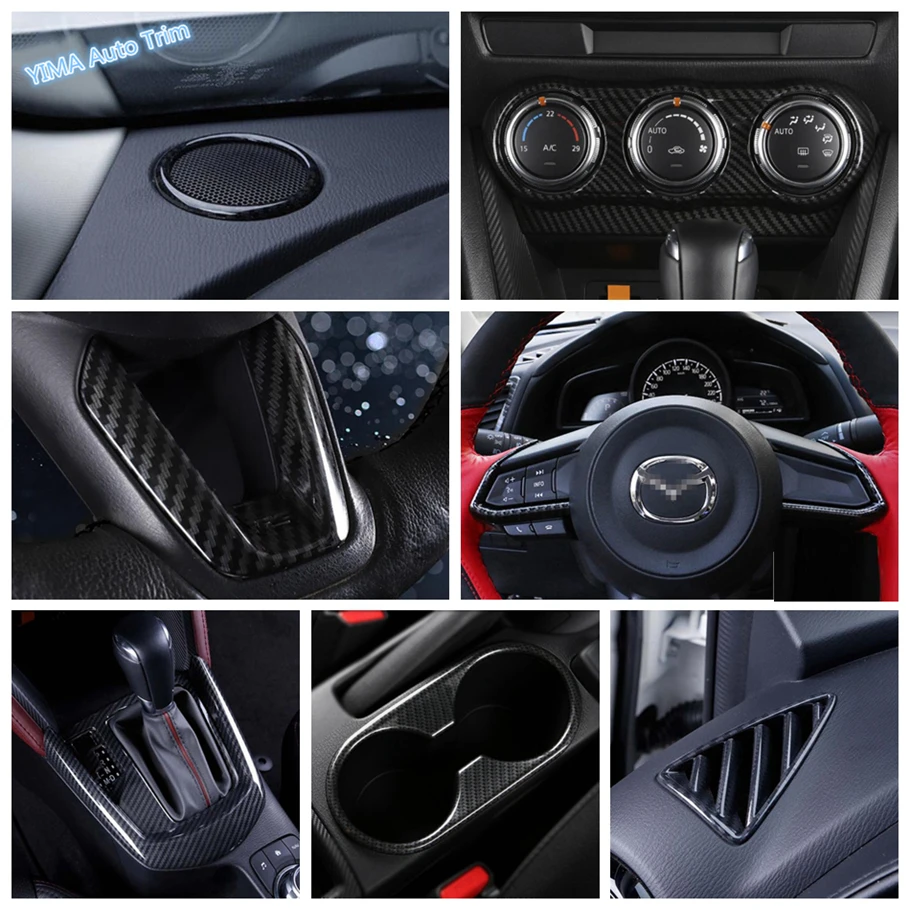 Комплект для ремонта салона Lapetus из углеродного волокна Mazda 2 Demio 2015 2019 держатель