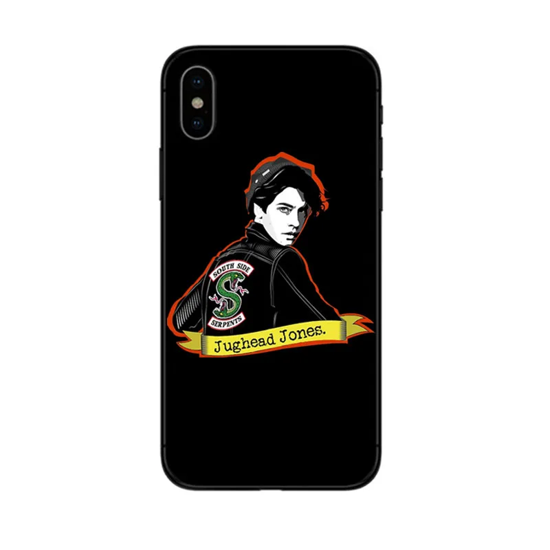 Американский ривердейл ТВ Jughead Jones Woz Черный силиконовый чехол для телефона apple