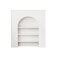 french retro fireplace decoration cabinet nordic korean white simple homestay photography rack display showcase