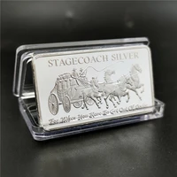 canadian commemorative coin square silver plated carriage silver bar coins collectibles
