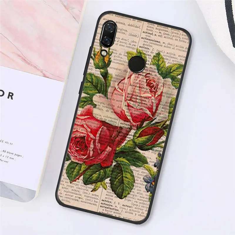 Чехол-книжка MaiYaCa с винтажным принтом цветущего цвета для телефона Xiaomi Redmi8 4X 6A 9 8A