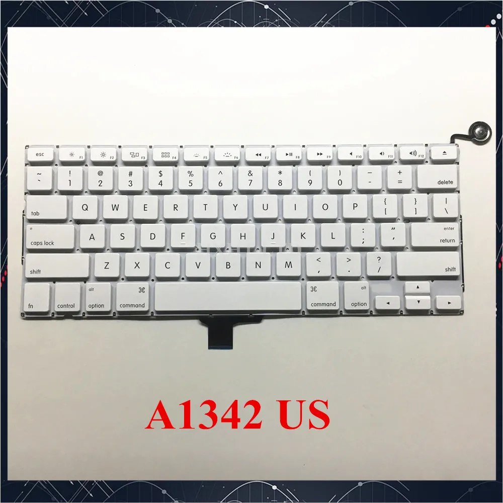 Новая клавиатура для MacBook 13 &quotA1342 США Великобритания английская белая MC207 MC516 EMC 2350