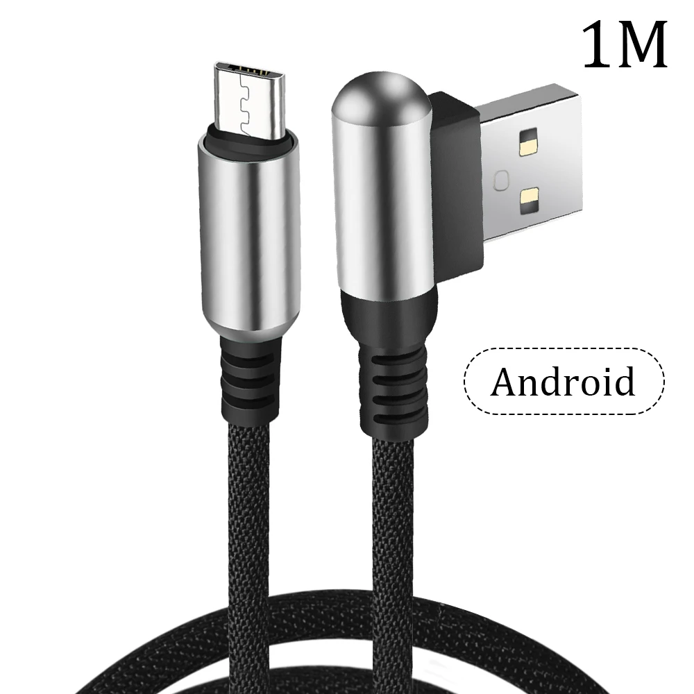 Micro-Black Type C USBC кабель для быстрой зарядки type-C Micro USB C для iOS локтевой кабель для зарядки мобильного телефона высокоскоростной передачи данных - Color: Micro-Black