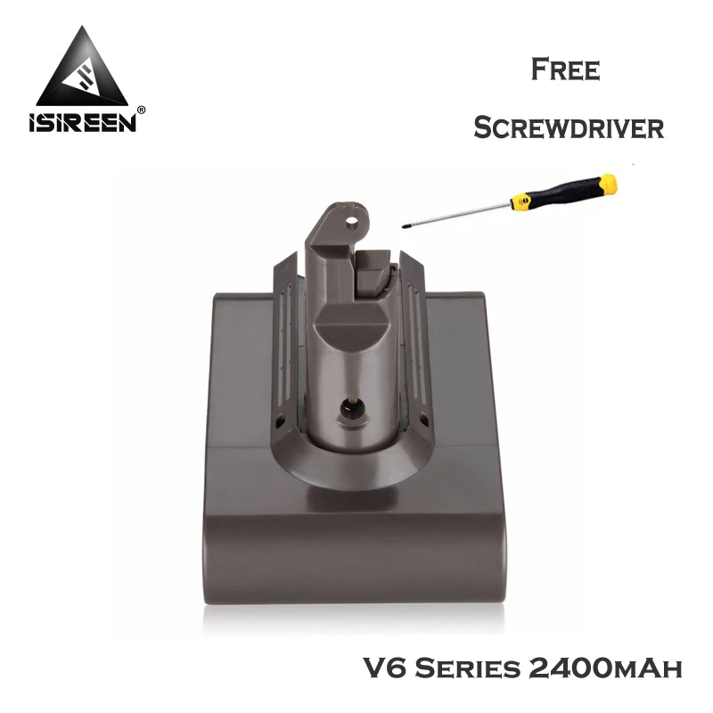2400 мА/ч, 21,6 V Перезаряжаемые Li-Ion Батарея Замена для DYSON Батарея V6 серии DC61 DC62 DC72 DC71 DC58 DC59 DC74 965874-02