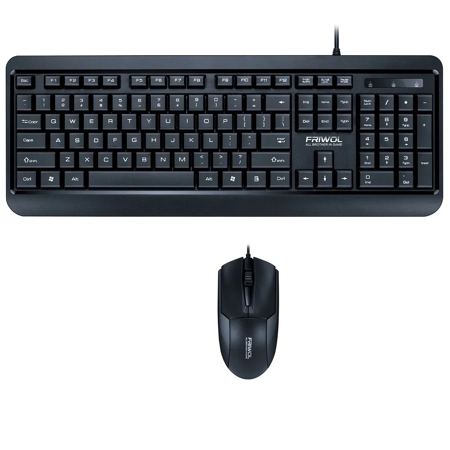 

Wired Computer Peripherals Mice and Keyboard Combos USB Wired Water Proof 104keys Standard Keyboard Combos for Desktop Computer