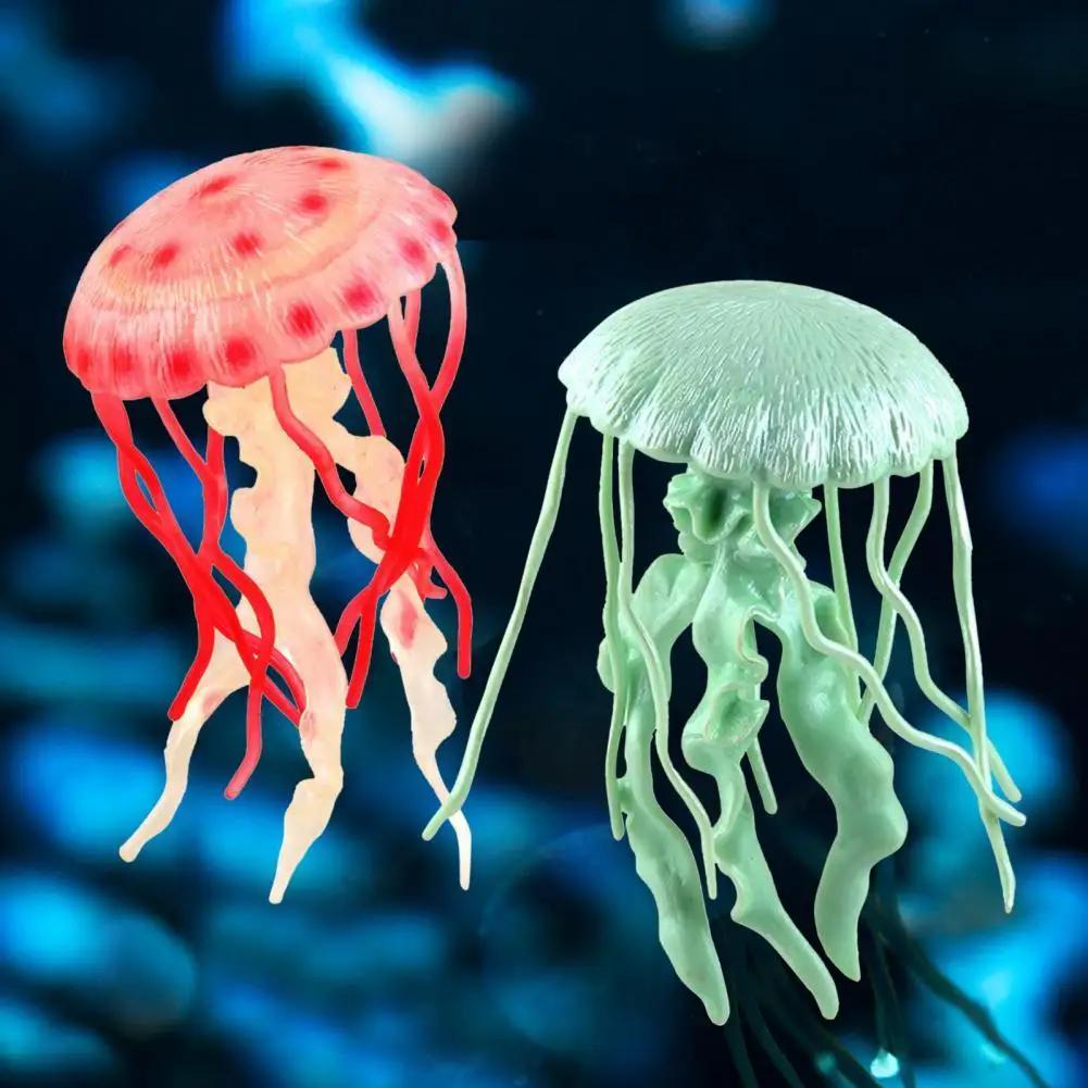 

Simulation Ocean Animals Jellyfish Toy Funny 3D Workmanship Aquarium Jellyfish Model Figures Cognition Educational Toys Gift
