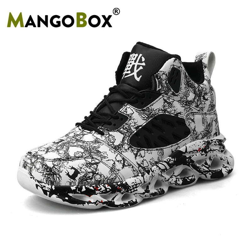 Крутая Баскетбольная обувь для мужчин легкая атлетика полый дизайн уличные