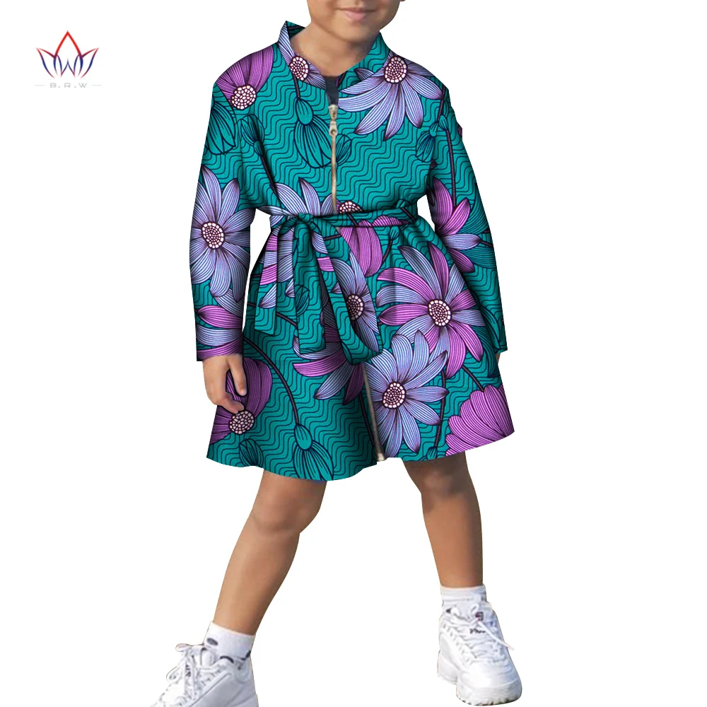 

African Clothes Dashiki Africa Clothing For children Ankara outfits Princess Girl full sleeve Children's Dress for Girls WYT716