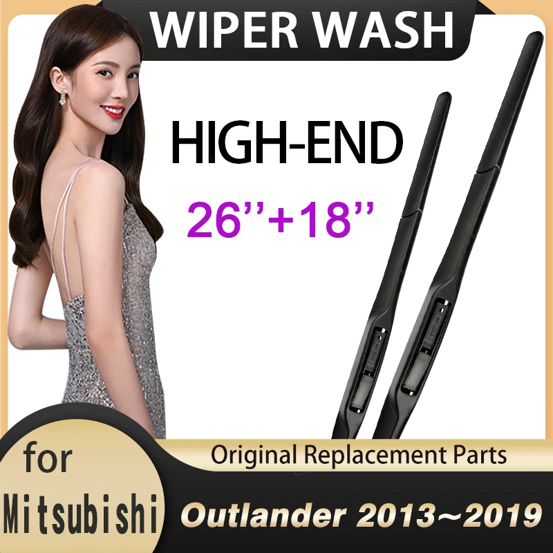 

Car Wiper Blade Windscreen for Mitsubishi Outlander 2013 2014 2015 2016 2017 2018 2019 3rd Gen Windshield Wipers Car Accessories