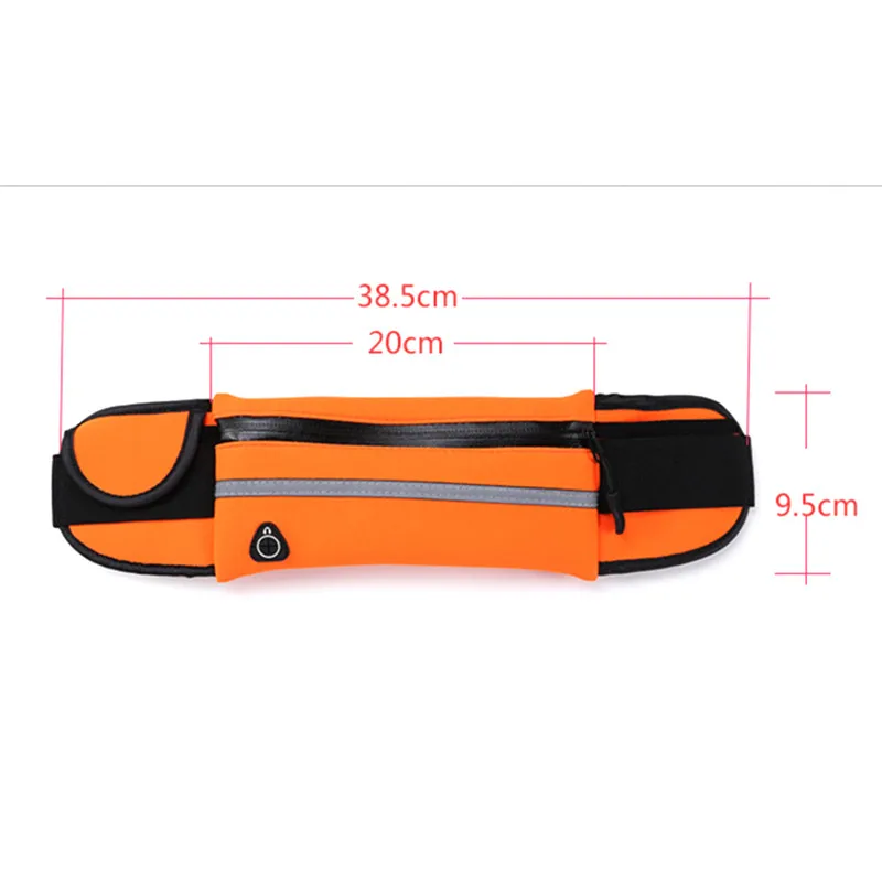 

Anti-theft Slim Running Cell Phone Waist Fanny Pack Bag Sports Bags Belt Pouch Case Sports Pockets Waterproof Pockets 5 Colors