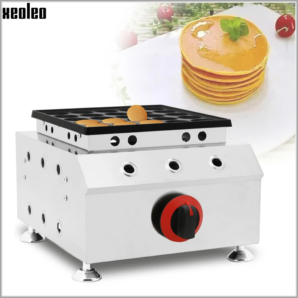 

XEOLEO Muffins machine Waffle Maker Cookie baking machine 25 holes LPG Gas Causeway burning machine Non-stick pan Muffin maker