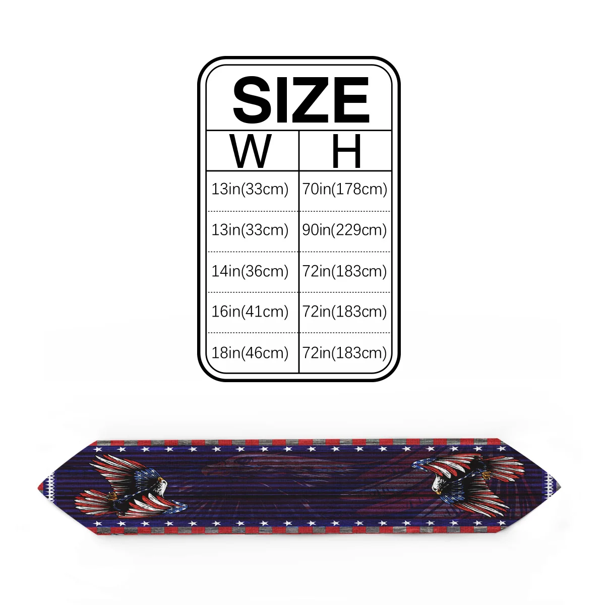 Американский флаг элемент Орлан Настольная дорожка скатерть s | Дом и сад