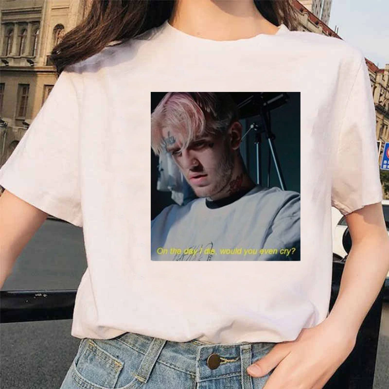 Lil Peep Rapper футболка Rap хип-хоп kawaii Girl Женская Футболка harajuku 90s Корейская винтажная Tumblr футболка с графическим рисунком женские топы - Цвет: 20593