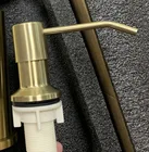 Настольные кухонные диспенсеры для мыла 400 мл с насосом из нержавеющей стали, хромированный кухонный дозатор со встроенной столешницей 2309