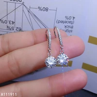 kjjeaxcmy boutique jewelry 925 sterling silver inlaid mosang diamond fine womens earrings luxurious support detection popular