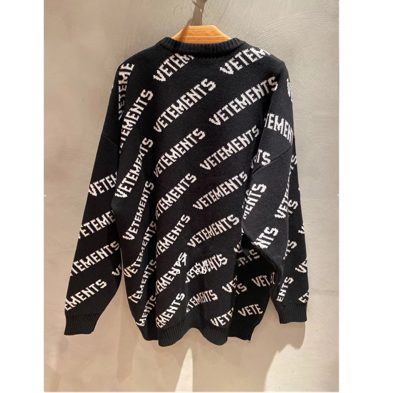 

Sweater Men Women 1:1 Top Quality Thick material VTM Sweaters Autumn Winter VETEMENTS Knitted Jumper