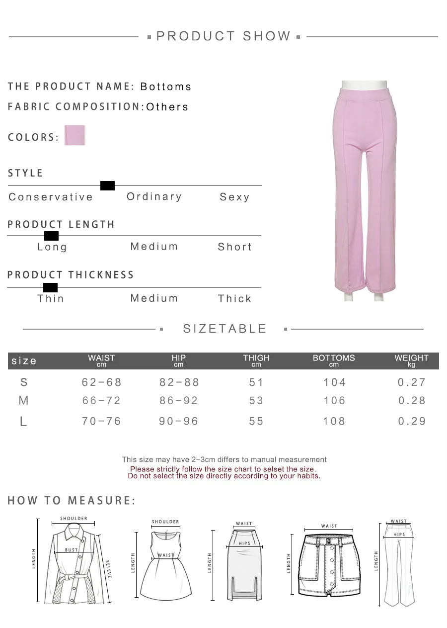 

Basic Solid Loose Straight Pants Women Casual Fashion Streetwear High Waist Bottom Suit Femme Office Wear Elastic Trousers