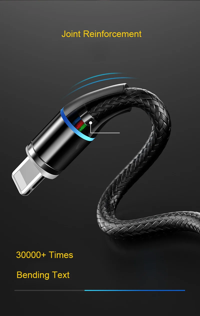 5А магнитное зарядное устройство для iPhone X XSR XS светодиодный магнитный кабель Android Micro usb type C для samsung S9 Plus Магнитный кабель для быстрой зарядки