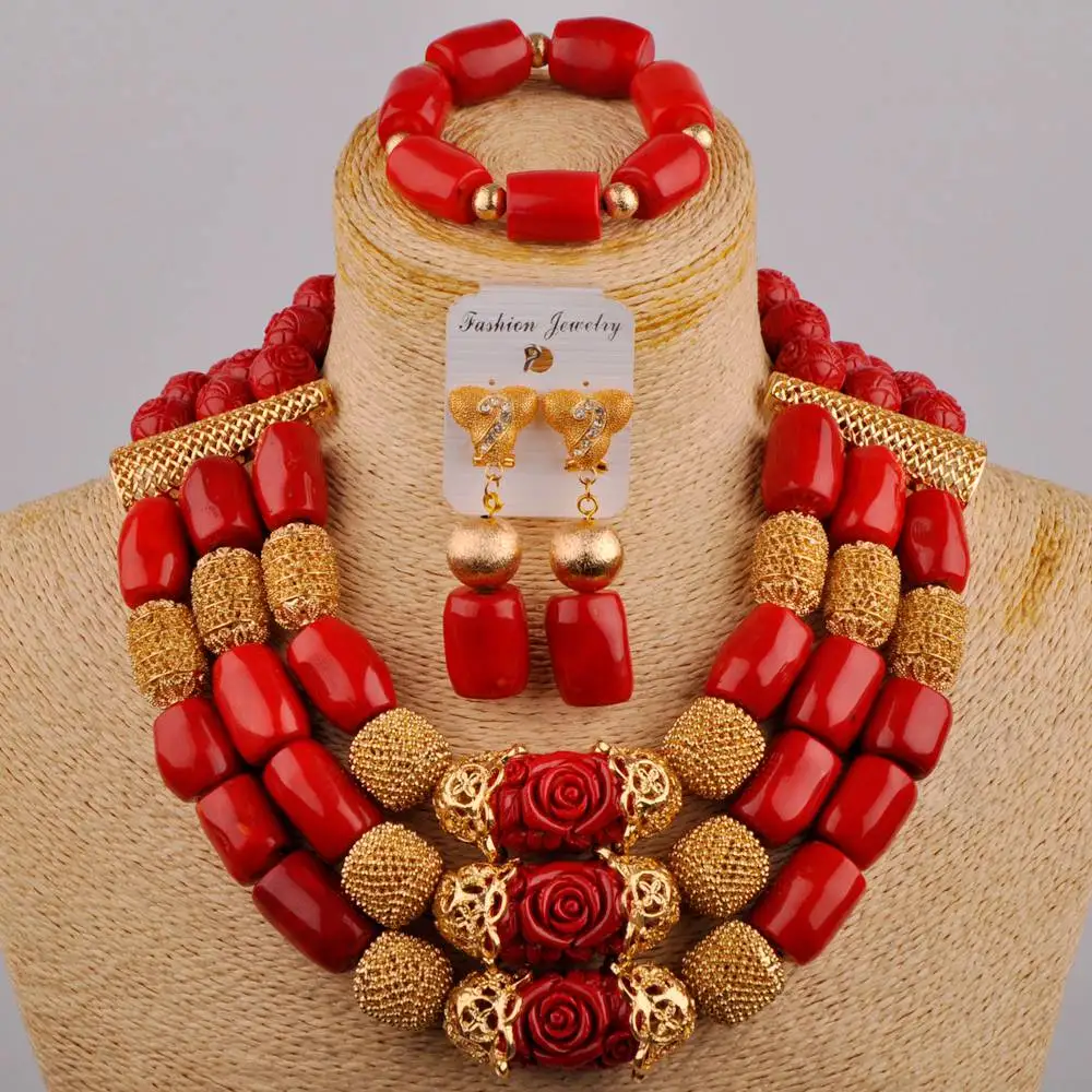 Модный комплект ювелирных изделий в африканском стиле новый дизайн 3 слоя