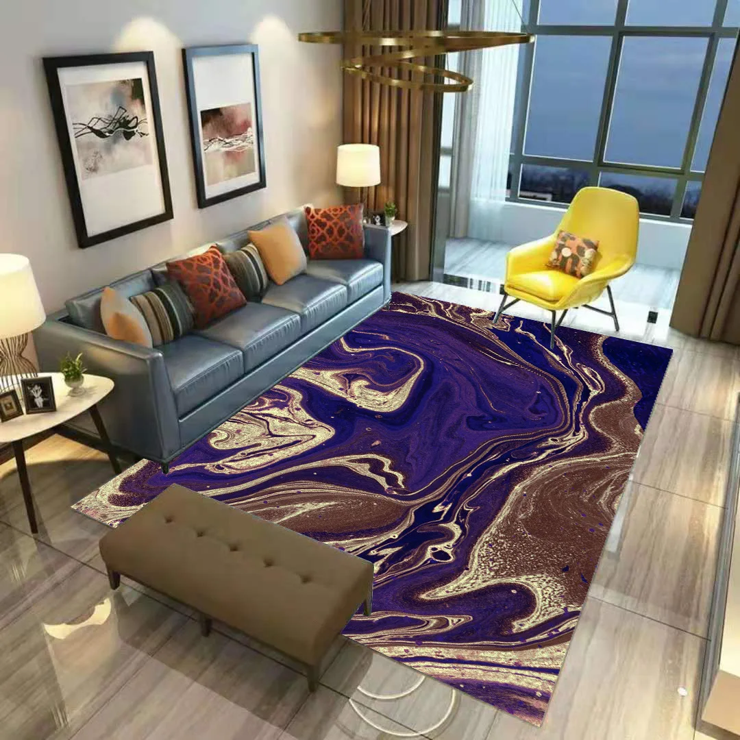 

Colored Quicksand Carpet Mat for Living Room Doormat Flannel Print Bedroom Non-slip Floor Rug 02