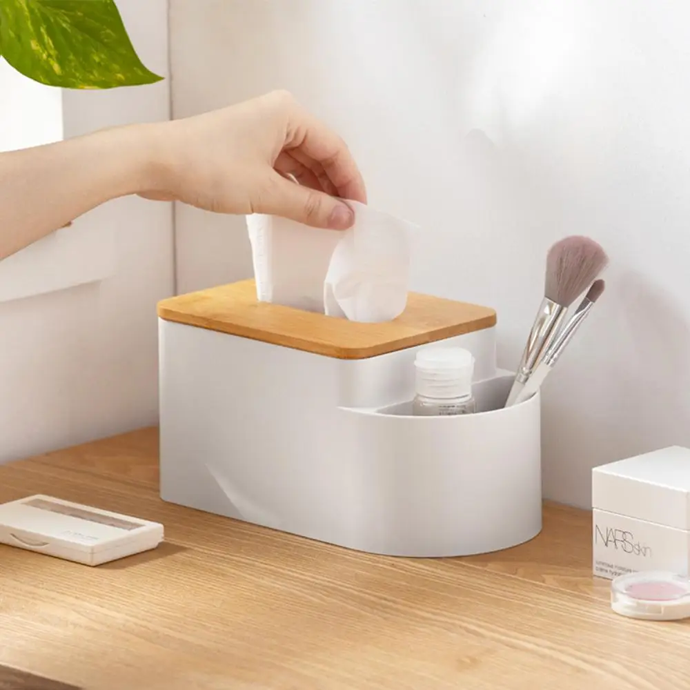 

Multi-function Tissue Box Phone Shelf Conditioner Remote Control Holder Home Office Storage Boxes Tissue Dispenser