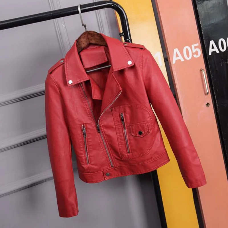2019 Осенняя Новая женская куртка пальто из искусственной мягкой кожи