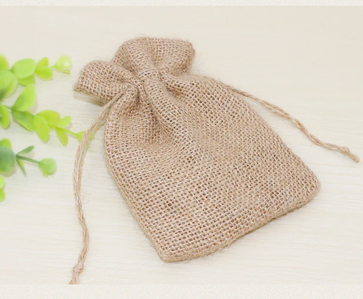 

PK-012 оптовая продажа Экологичная Льняная сумка модная оригинальная цветная Джутовая сумка на шнурке маленькая сумка для ювелирных изделий