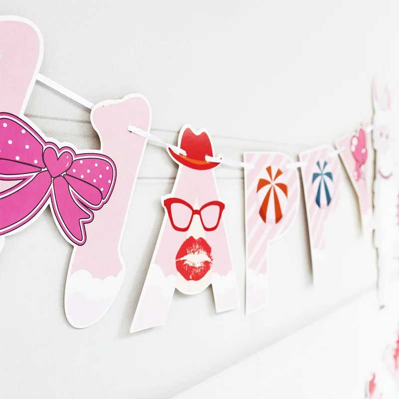 Милый Альпака животных тематическая вечеринка на день рождения украшения Дети