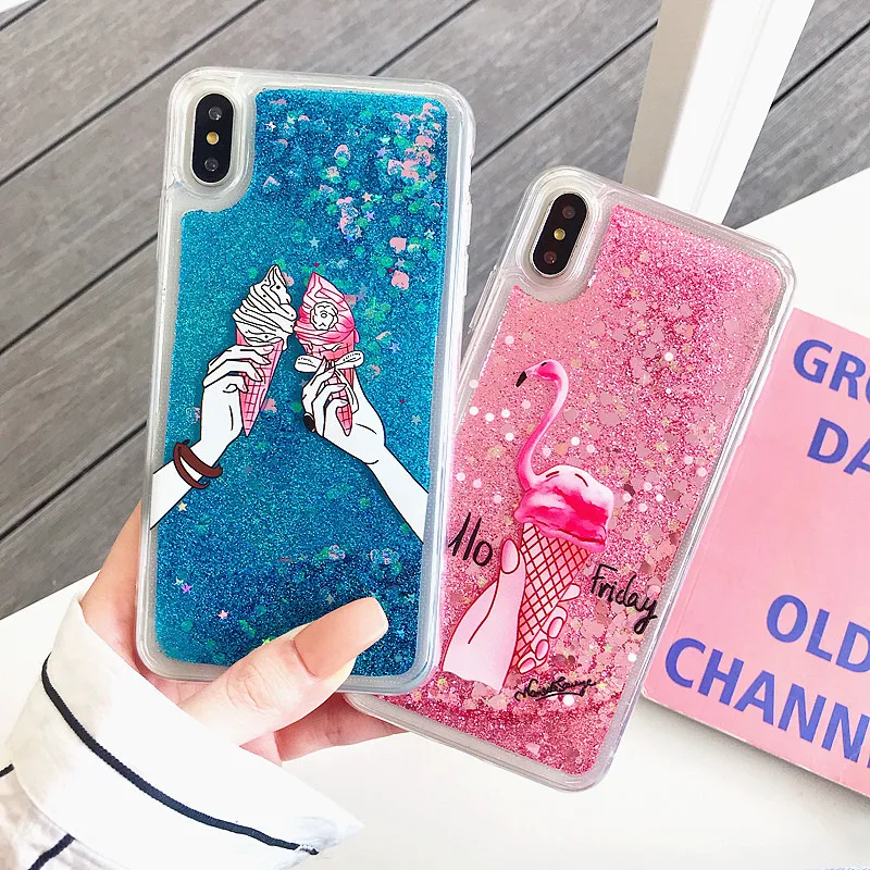LISCN милый чехол для телефона iPhone 6 6S Plus 7 8 X XS XR Xs Max 11 Pro Fun фламинго мороженое