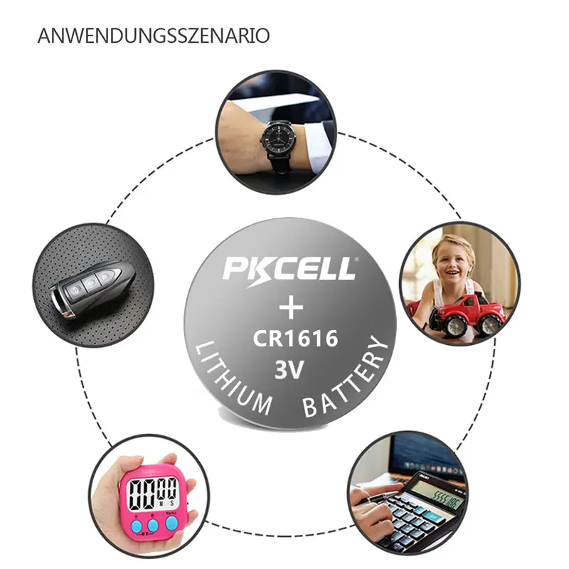 

250Pcs 50Cards Lithium Button Battery 3V CR1616 CR 1616 DL1616 LM1616 Cell Coin Batteries For Watch Electronic Toy Remote