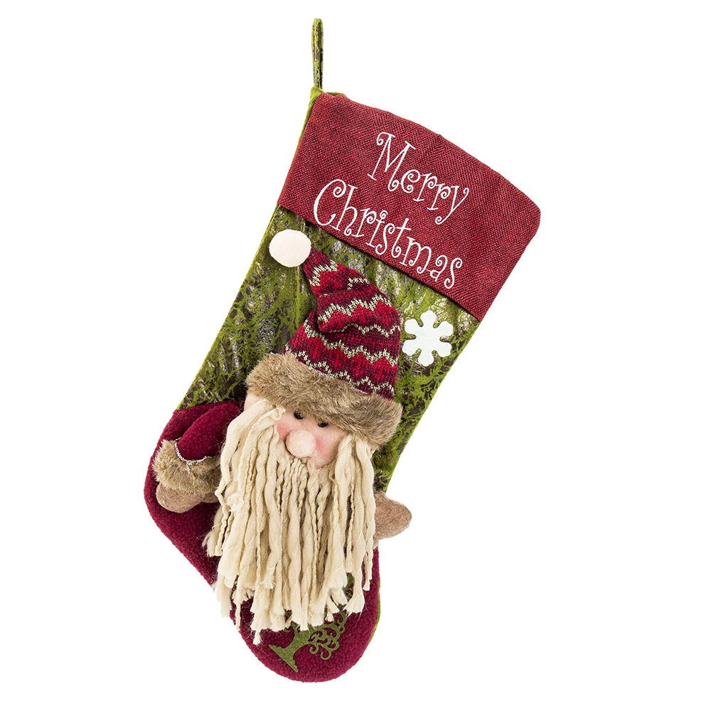 Рождественская Фигурка Санта снеговик чулки Подарочная сумка Рождественские