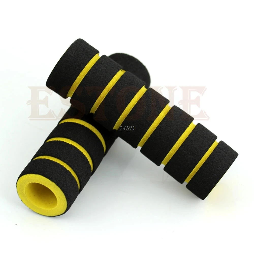 

Bike Racing Bicycle Motorcycle Handle Bar Foam Sponge Grip Cover 1 Pair A31_15