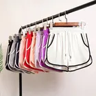 Размера плюс простой для женщин; Повседневные шорты из искусственной кожи в стиле пэчворк шнурок тела зарядки фитнеса с красочным принтом, летние короткие штаны женские свободные стильные босоножки; Пляжные шорты