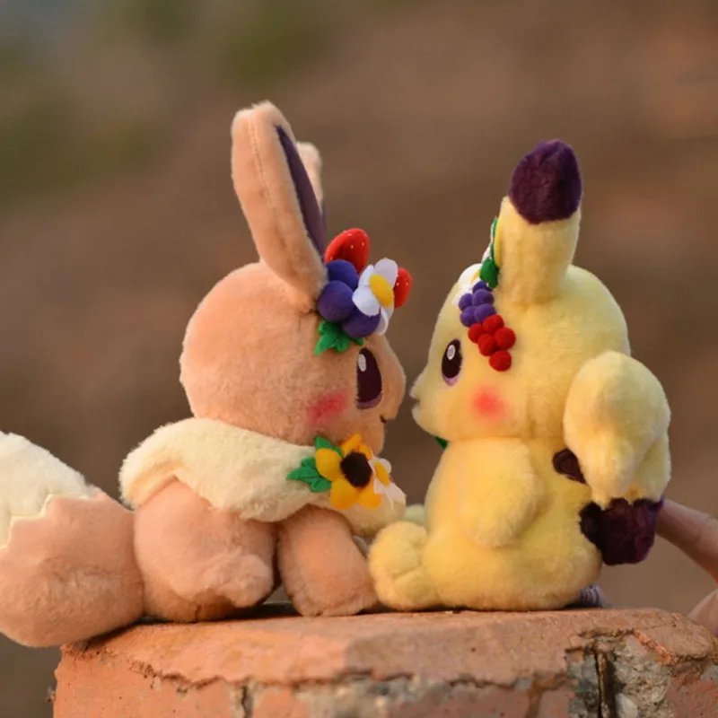 Карманный монстр оригинальный Пасхальный Eevee мягкие игрушки плюшевая игрушка