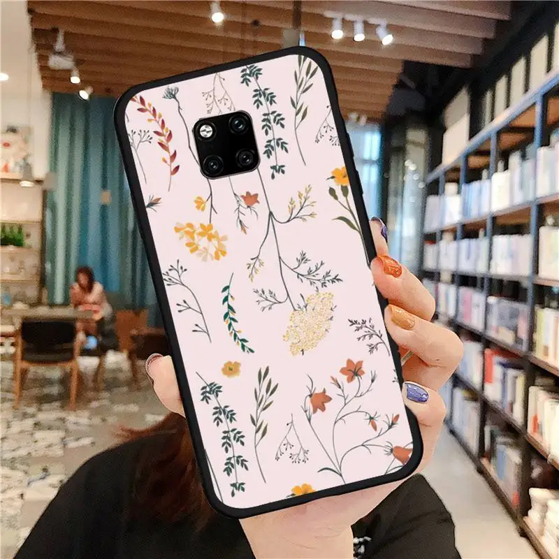

Dried flowers Phone Case For Huawei Mate 9 10 20 Pro lite 20x nova 3e P10 plus P20 Pro Honor10 lite